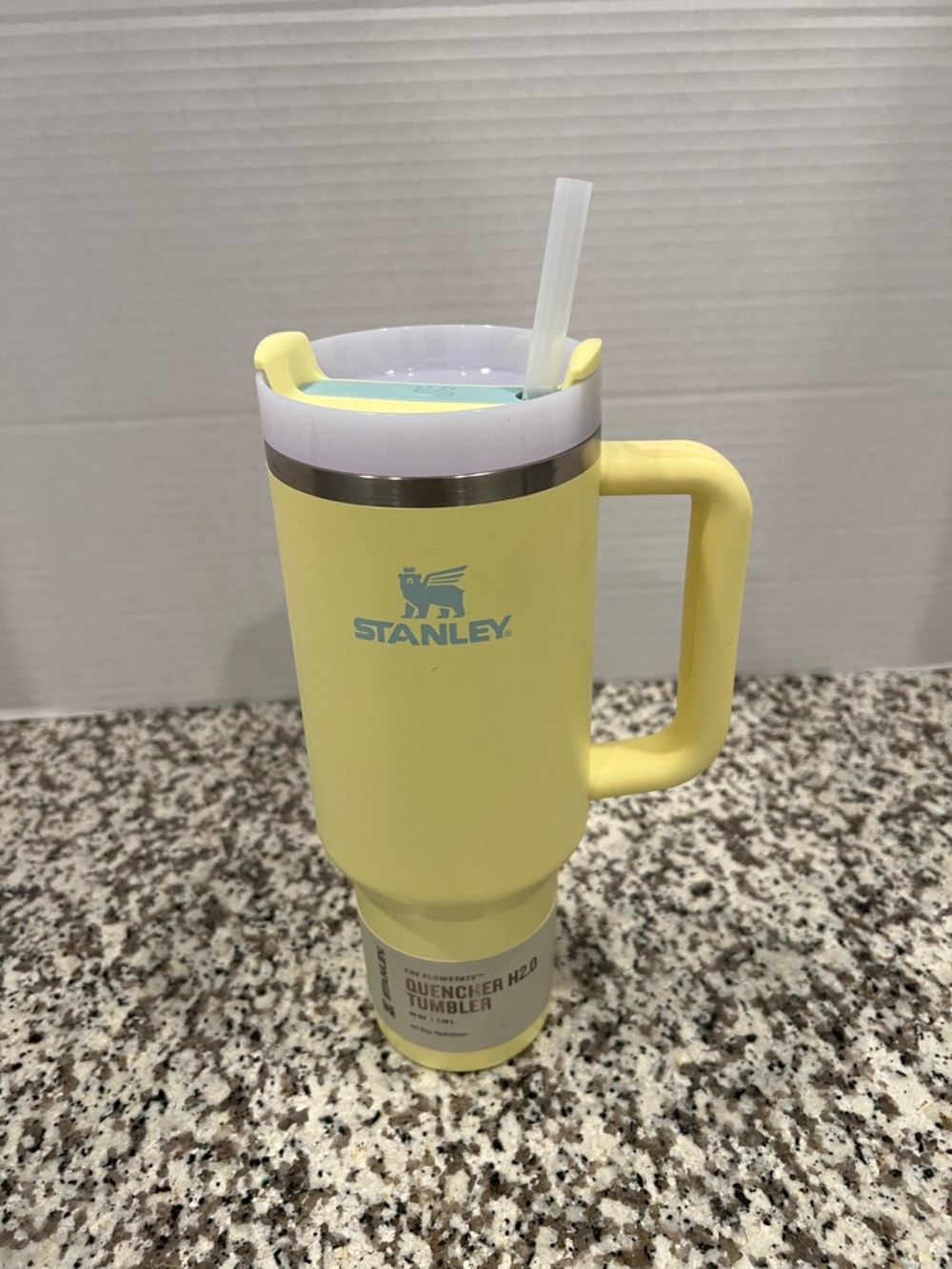 Stanley Pale Yellow Tumbler with Handle
